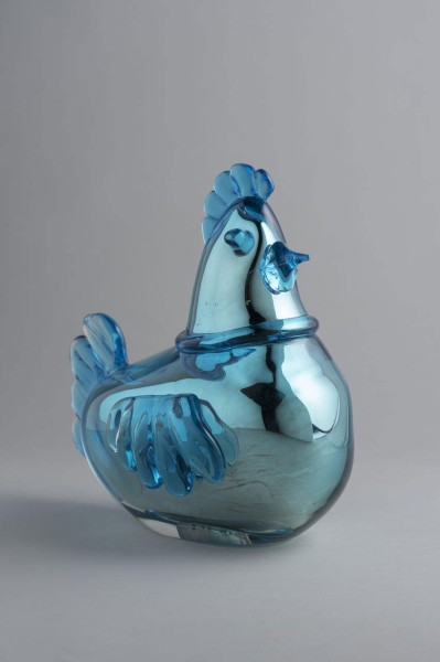 The hen (blu) - Fine Art