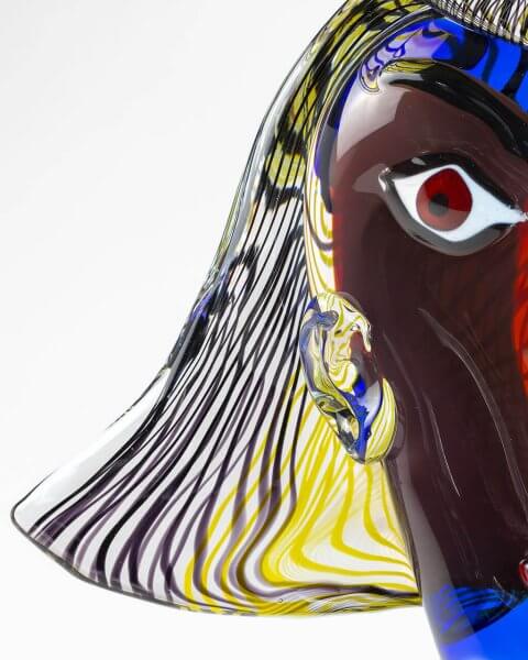 Glass Sculpture Woman on the beach