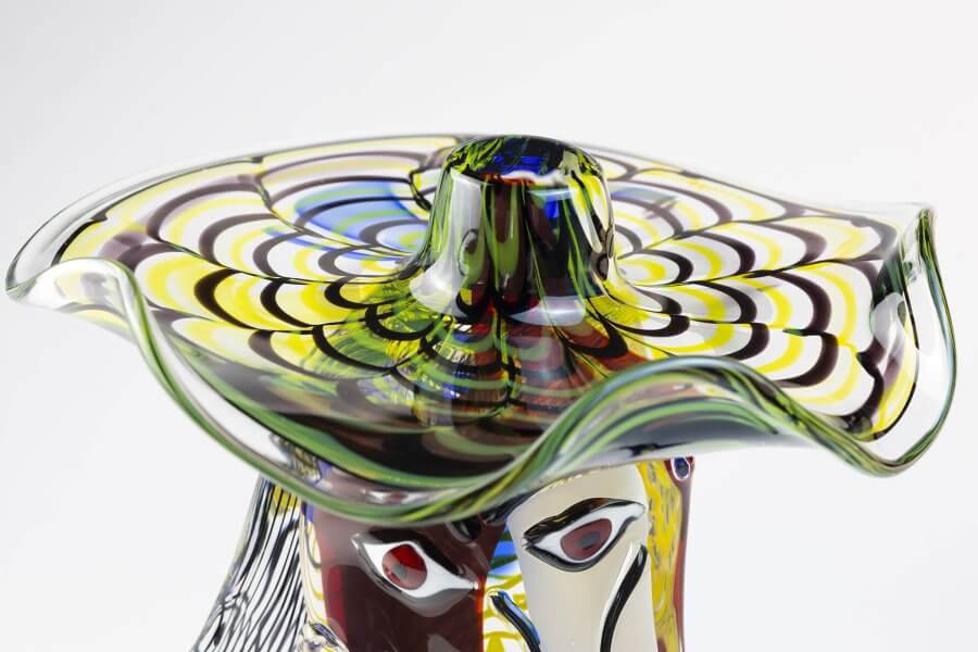 Glass Sculpture Woman on the beach