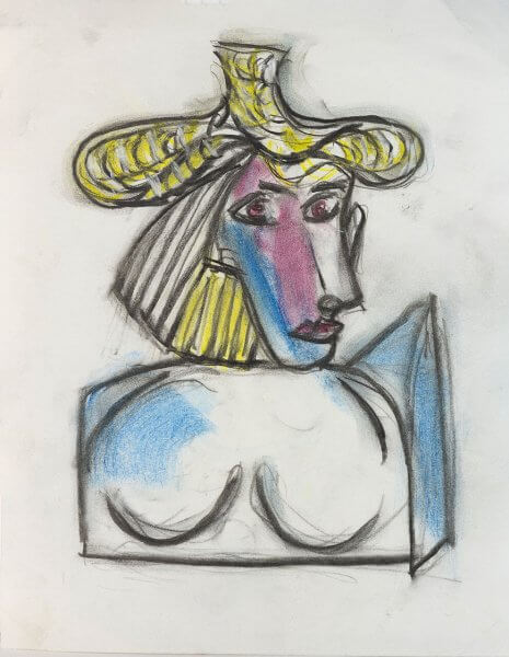 Glass Sculpture Woman on the beach