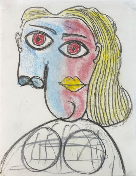 Glass Sculpture Woman in a green dress