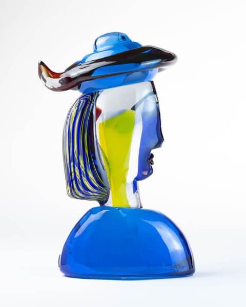 Glass Sculpture Woman with turban